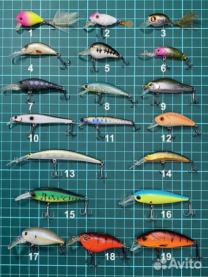 Воблеры Bassday, Yo-Zuri, Lucky Craft, Asakura