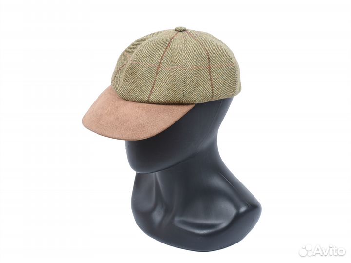 Твидовая Шерстяная Винтажная Кепка Бейсболка Olney