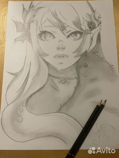 Картина карондашом