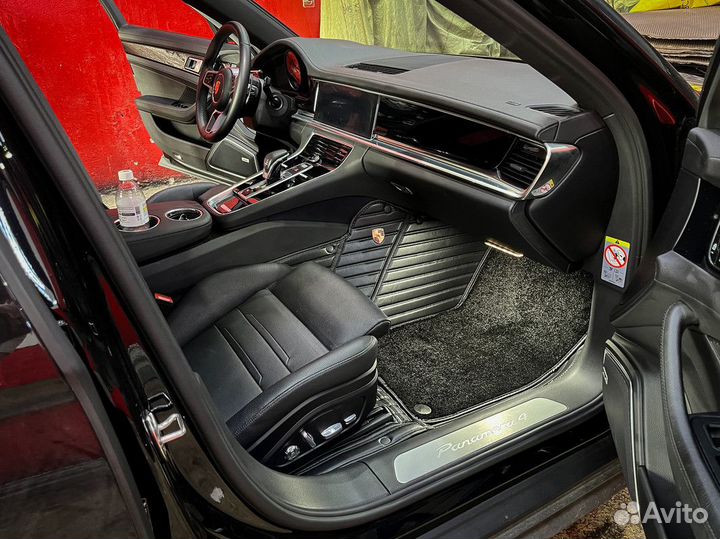 3Д 3D коврики из экокожи с широкими бортами