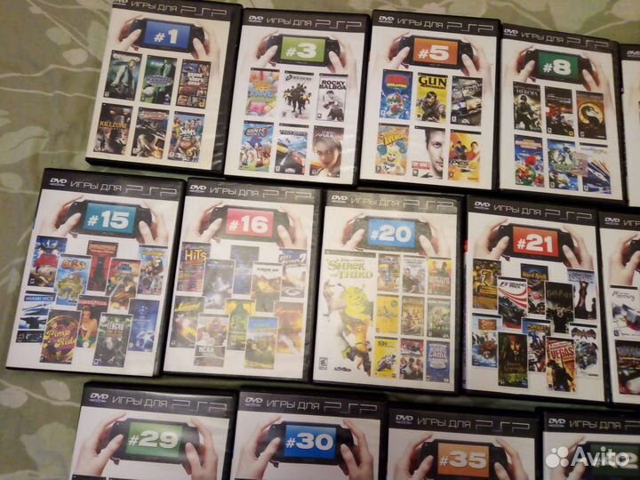 22 диска псп и 3 диска к сони пс1 на авитодоставке