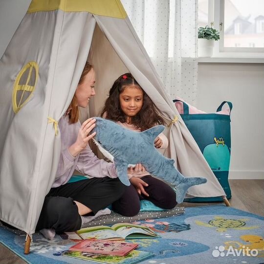 Мягкая игрушка Акула Блохэй IKEA оригинал новая