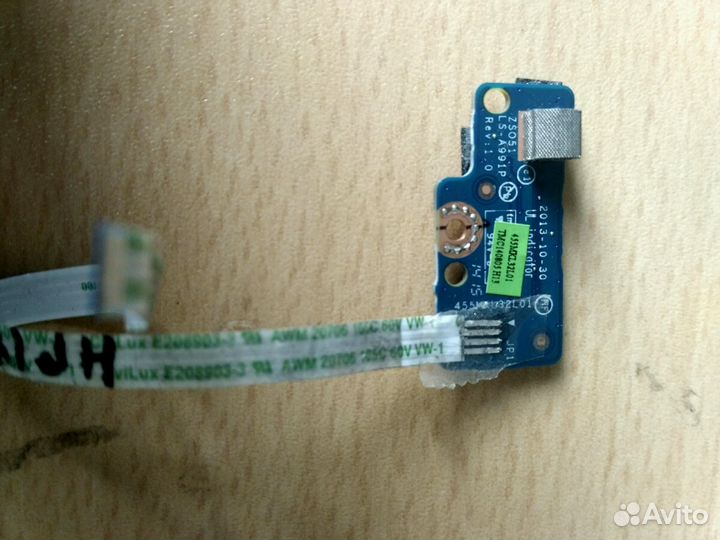 Плата кнопки вкл + шлейф от hp15-r 15-g cерии