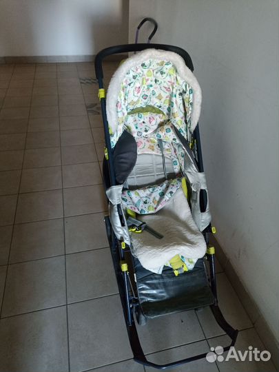 Детские санки коляска бу Ника