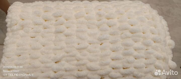 Плед из ализе пуффи