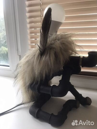 Светильник- настольный лофт, подсвечник лофт