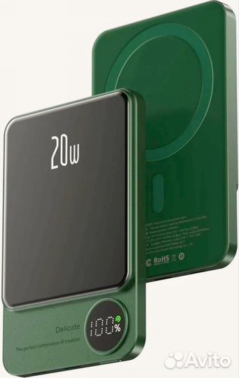 Magsafe 10000 mah 20вт зелёный