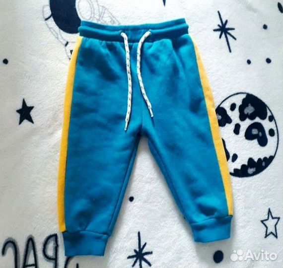 Теплый флисовый костюм для малыша 74-80