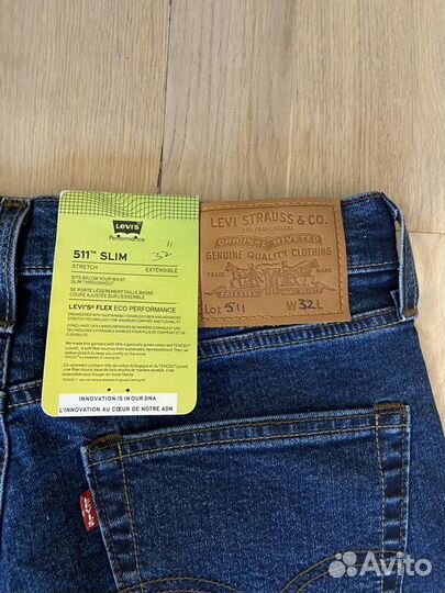 Джинсы levis 511 w32