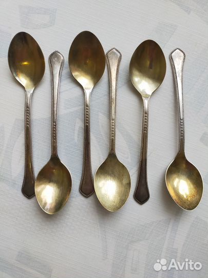 Мельхиоровые ложки посеребренные