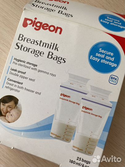Пакеты для грудного молока pigeon