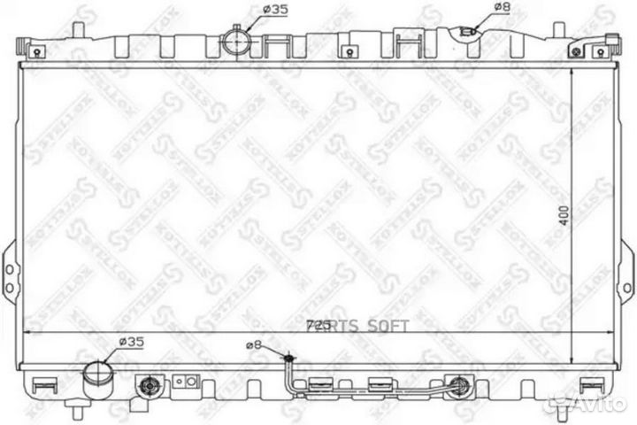 Радиатор Hyundai Trajet 2.0i 16V 99-06 2.0CRDi 01-06