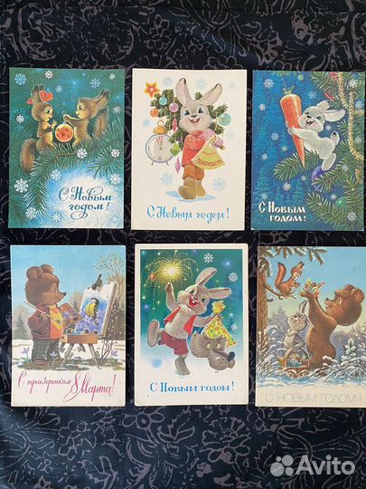 Открытки Зарубина чистые 30 шт СССР