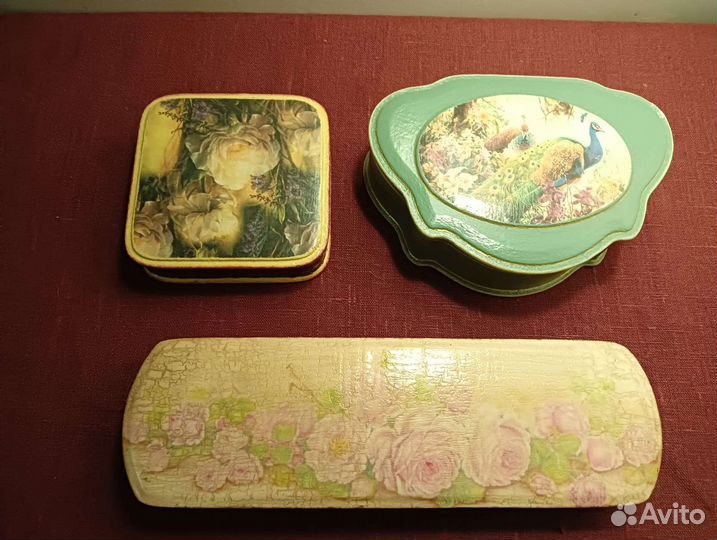 Старинные деревянные шкатулки