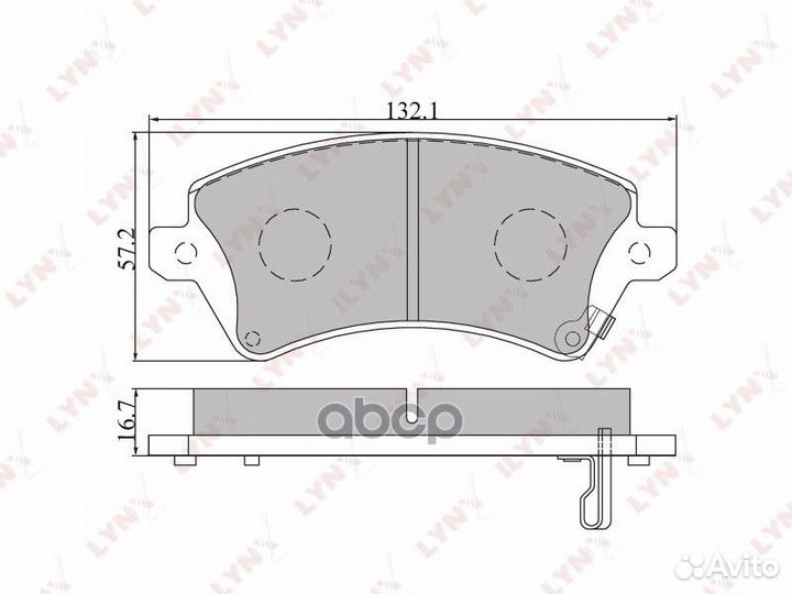 Колодки тормозные дисковые перед toyota Cor