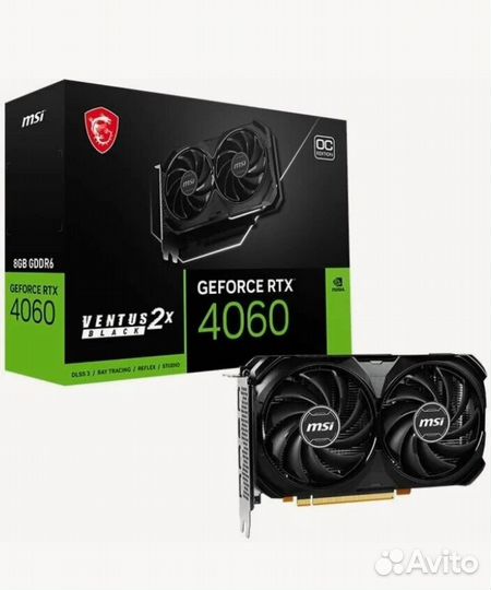 Видеокарта MSI GeForce RTX 4060 ventus 2X 8G OC