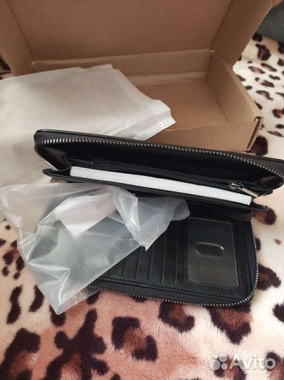 Кошелек мужской кожаный новый