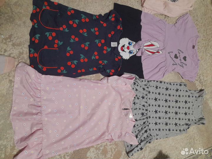 Детские вещи пакетом для девочки 104 110 116