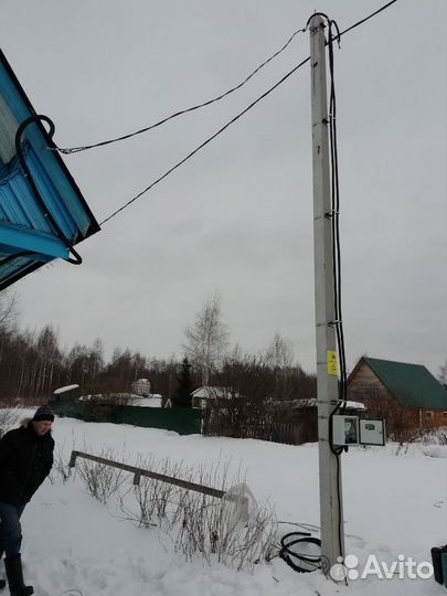 Электричество к участку. Опоры лэп. Проекты