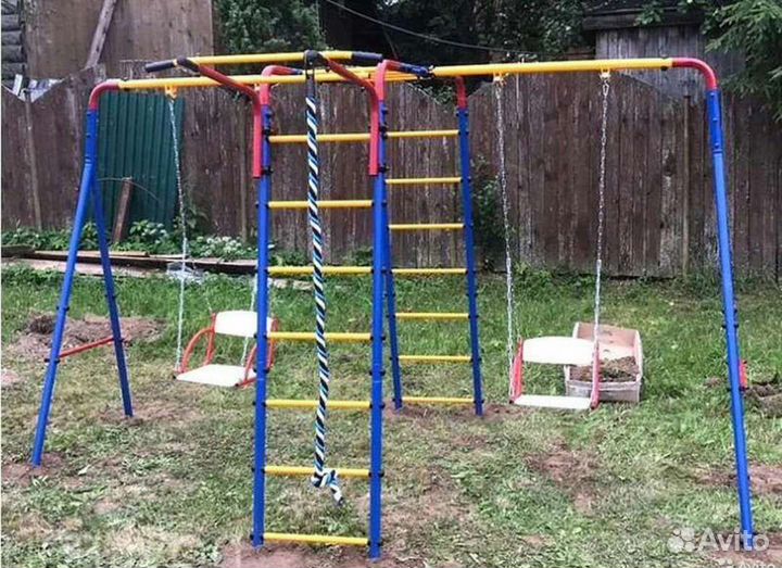 Детская площадка с 2 качелями