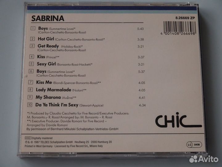 Sabrina 1987 CD W.Germany