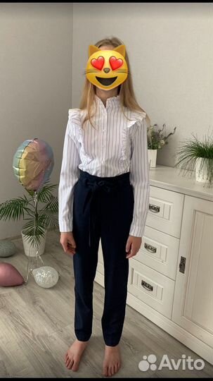 Блузка и брюки для школы рост 160-164