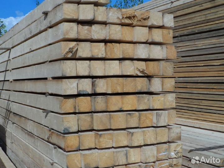 Брус обрезой хвоя 150x150x6000