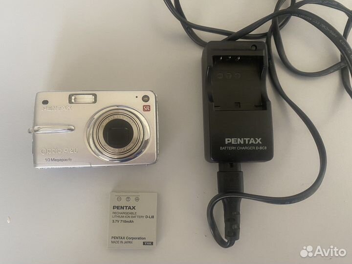 Pentax Optio A20, аккум pentax, заряд устройство