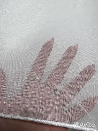 Тюль батист белый