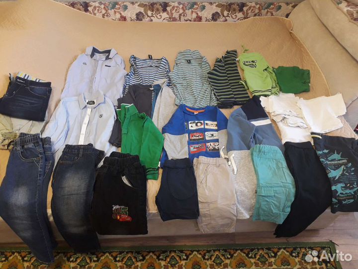Вещи пакетом на мальчика 116 -122