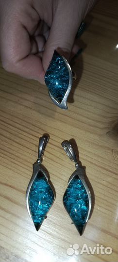 Серьги и кольцо