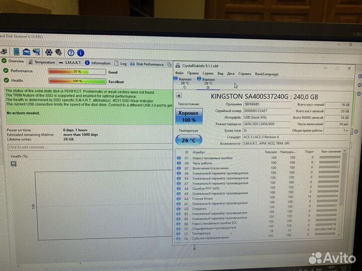 SSD 240GB(3) Lenovo G505S
