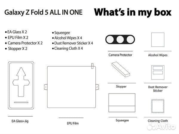 Samsung Fold 5 Комплект защиты Whitestone Dome