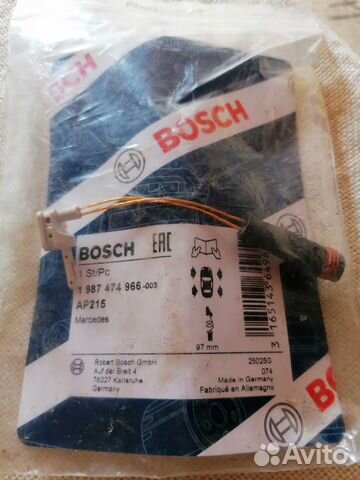 Датчик износа тормозных колодок w211