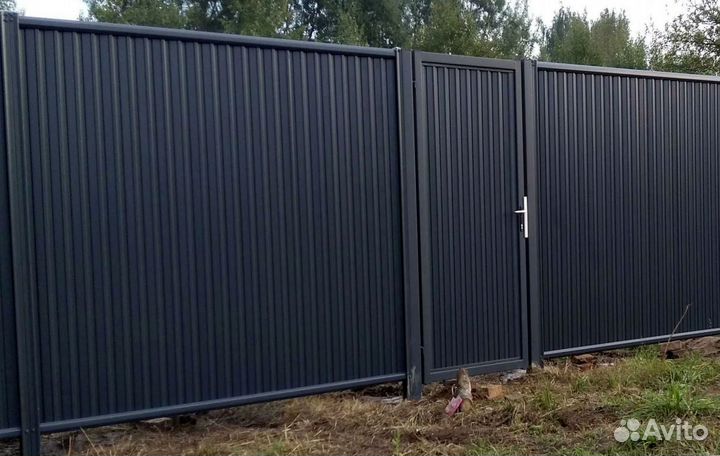 Забор из профнастила 