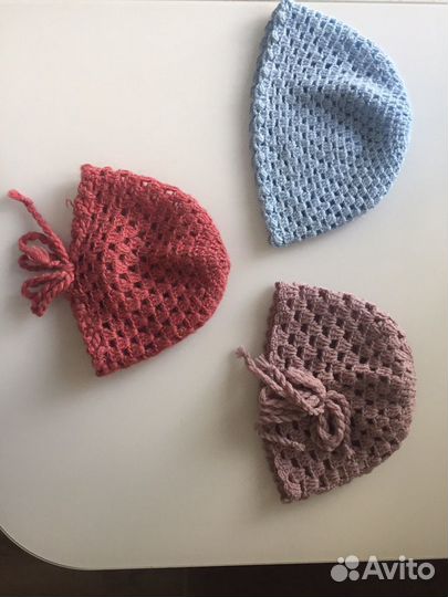 Шапка шапочка новая крючком детская берет