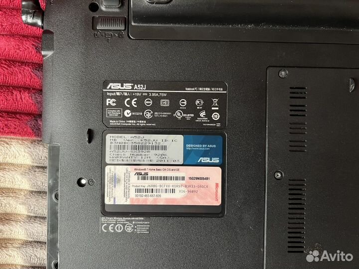 Ноутбук Asus A52J