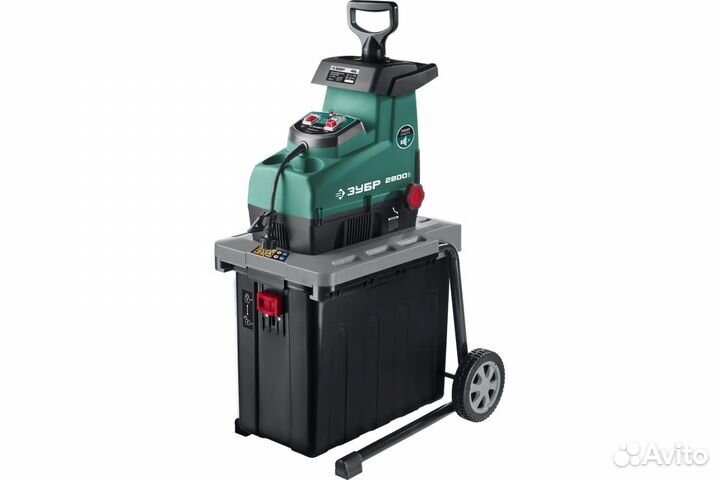 Электрический садовый измельчитель Зубр 2800 Вт