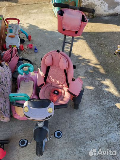 Детский трехколесный велосипед бу