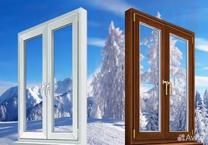 Окна пластиковые теплые