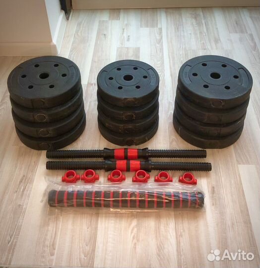 Гантели +штанга 33кг новые