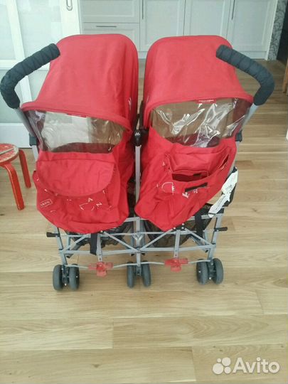 Детское прогулочная коляска для двойняшек Макларен
