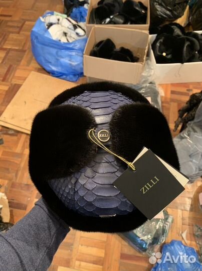 Ушанки Zilli Питоновые Норка Каракуль