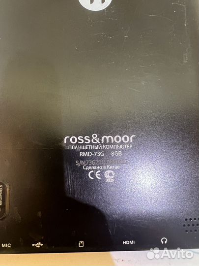 Арт.773 Планшет Ross&Moor RMD-73G на запчасти