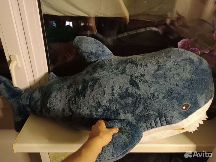 Новые большая мягкая Акула 100см (метр счастья)