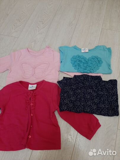 Вещи пакетом на девочку. Рост 86