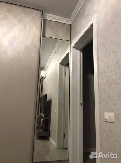 Зеркало на подложке размер 212х57х2,8