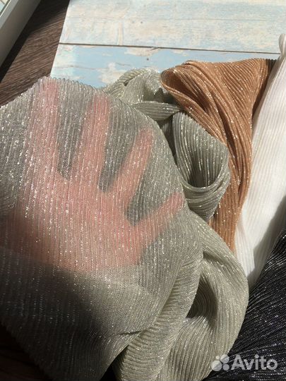 Отрез ткани плиссе