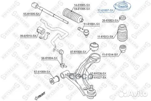 Опора амортизатора переднего Suzuki Liana 01