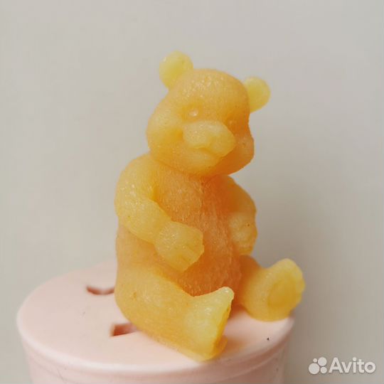 Молд силиконовая форма для мыла 3d роза, медведь